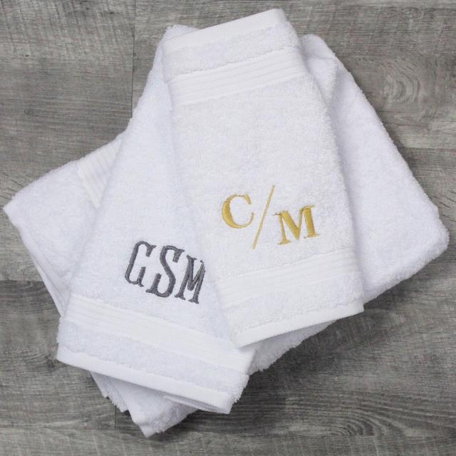 Luxury Embroidered Towels, Custom Monogrammed Towel, Personalized Bath Towel, Wedding Gift, Housewarming Gift