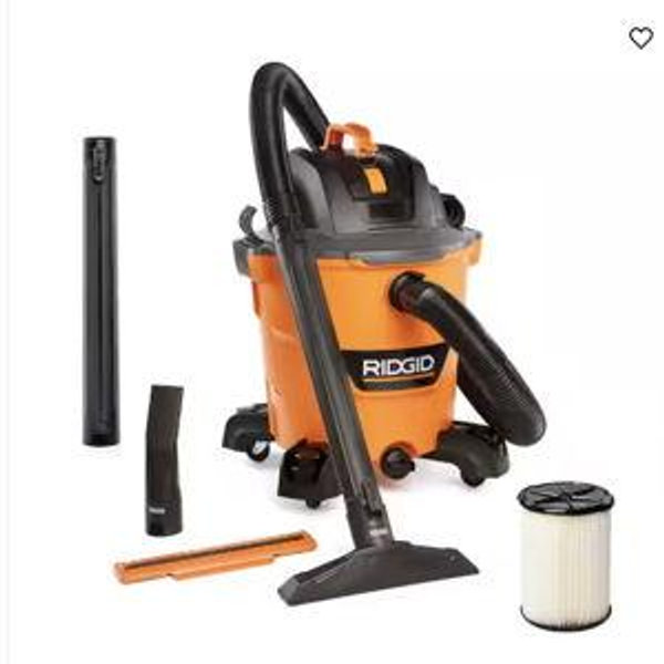 12 Gal. 5.0 Peak HP NXT Shop Vacuum Wet Dry Vac with General Debris Filter, Lo