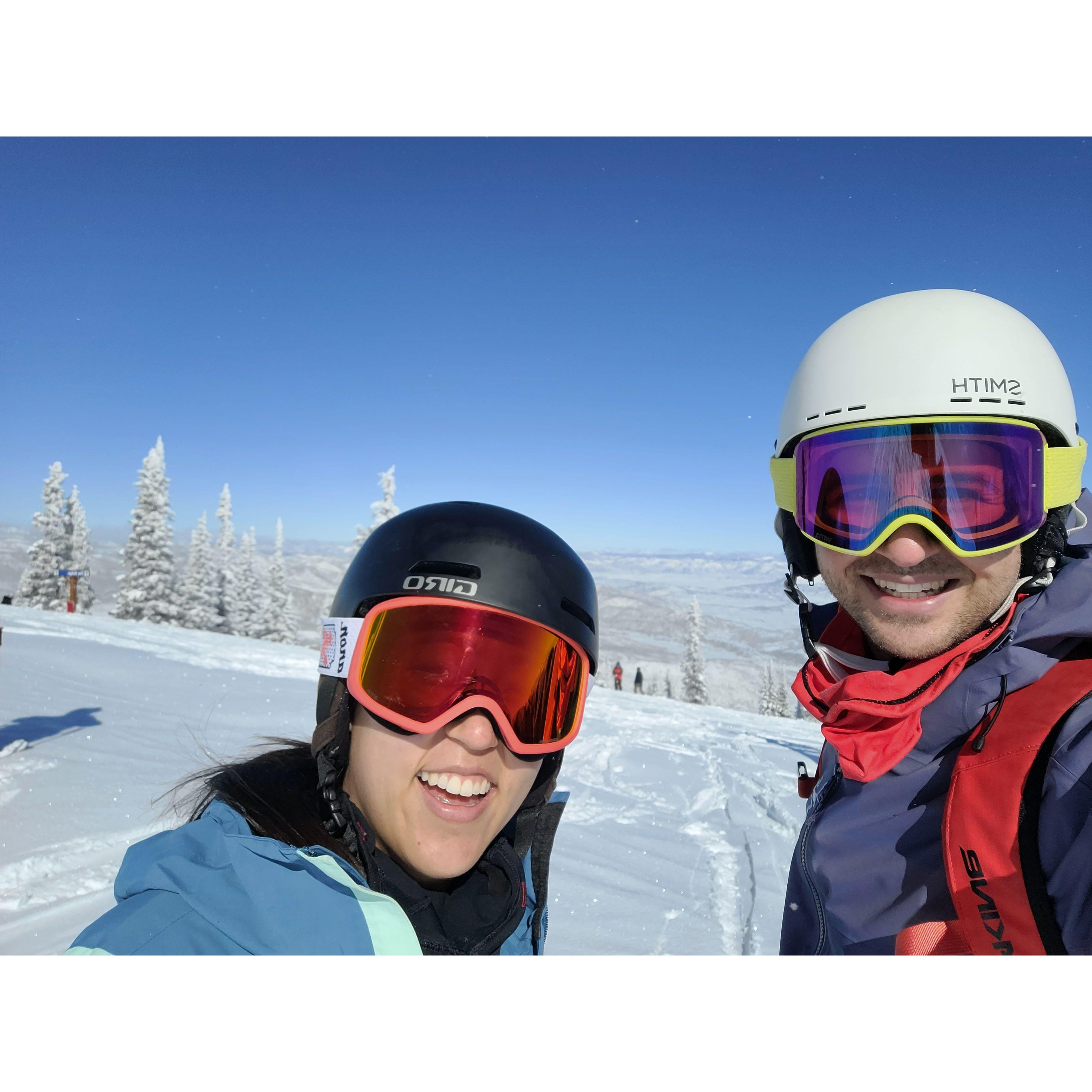 A fun ski trip together