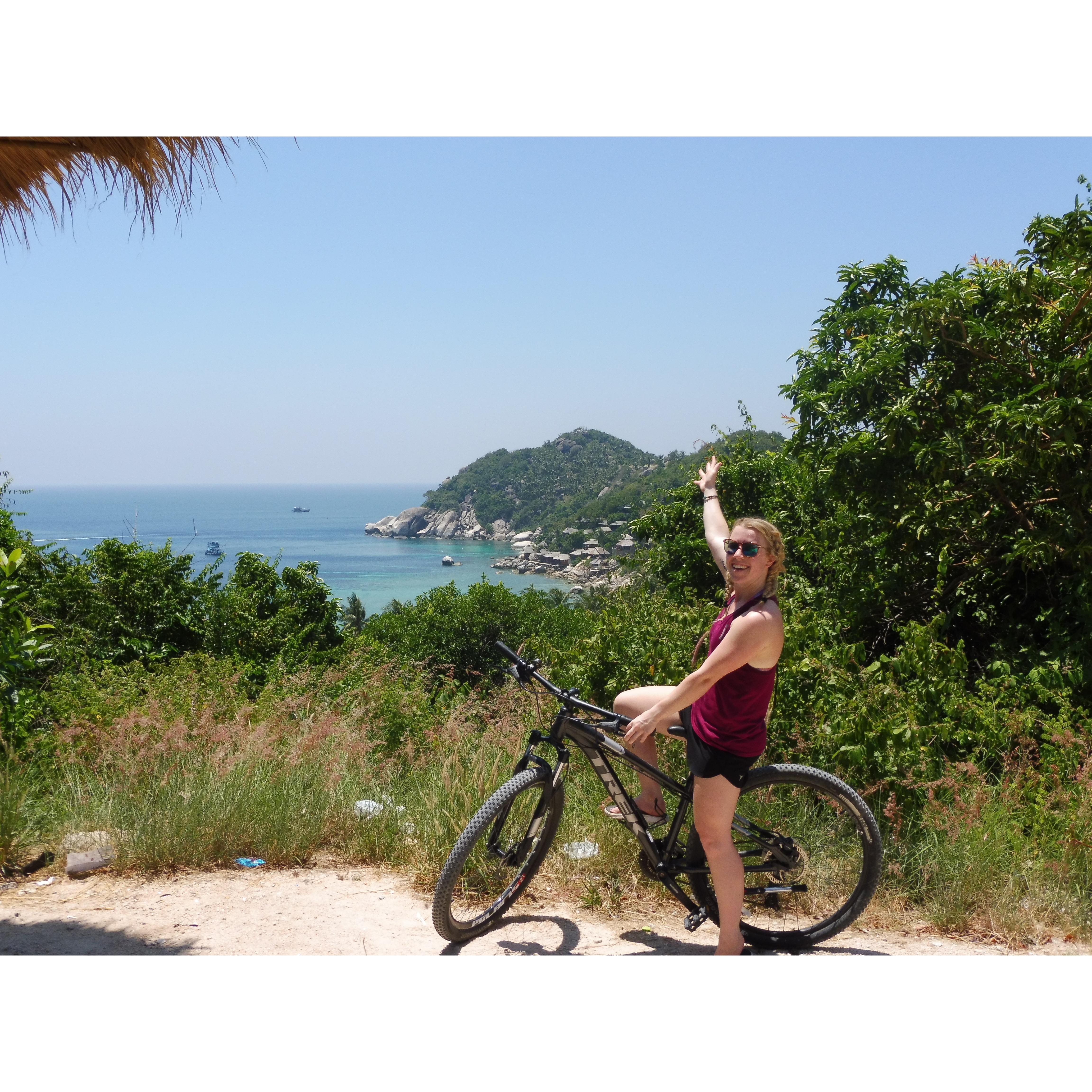 Thailand Adventure Day biking to see all different beaches and bays