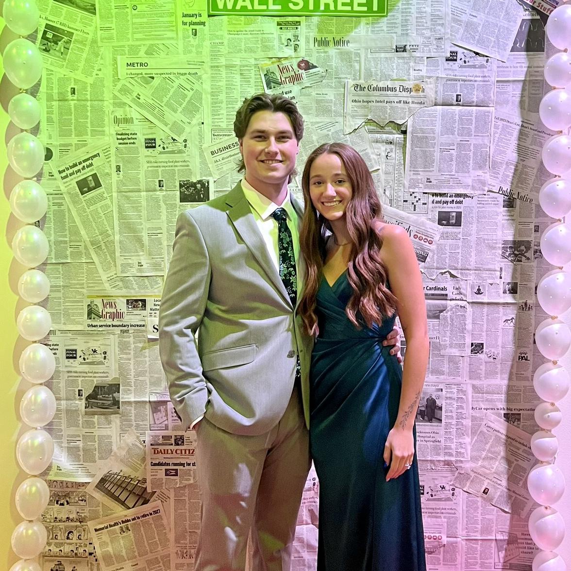 At the business and communication school dance I put on!