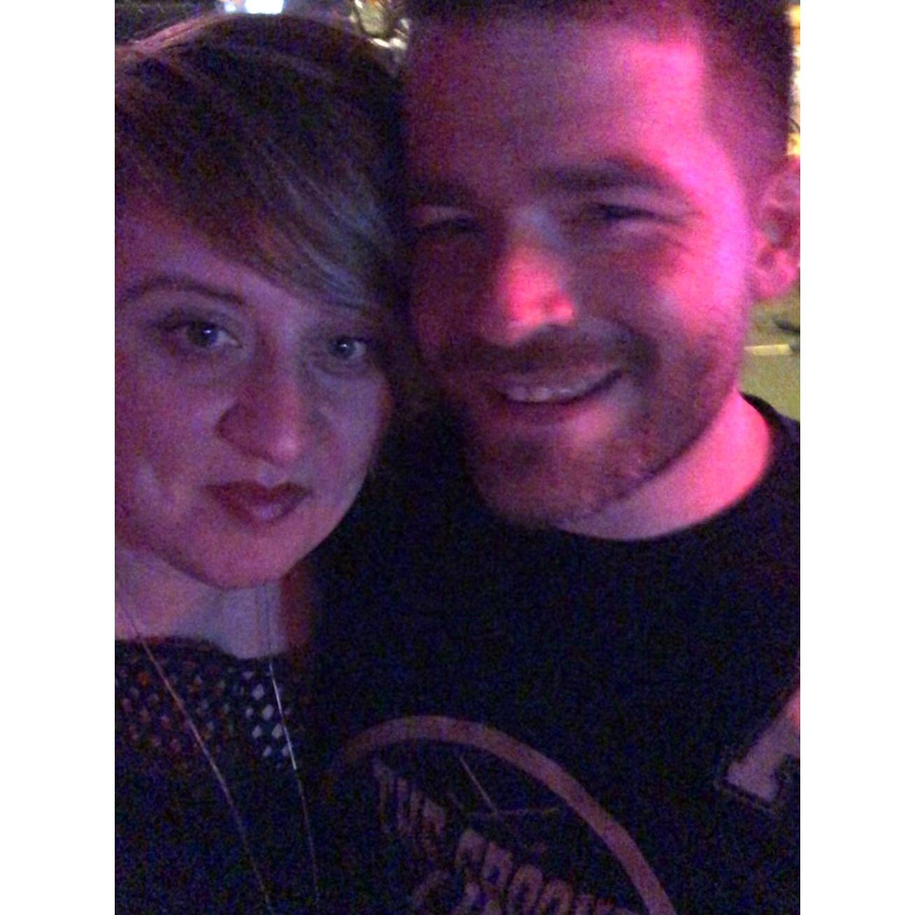 Our first photo together, April 2019