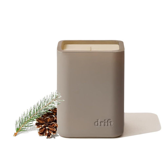 Drift Frosted Spruce/Pine Scented Candle - Winter Candle Decor - 60 Day Burn Time - 10.5 oz