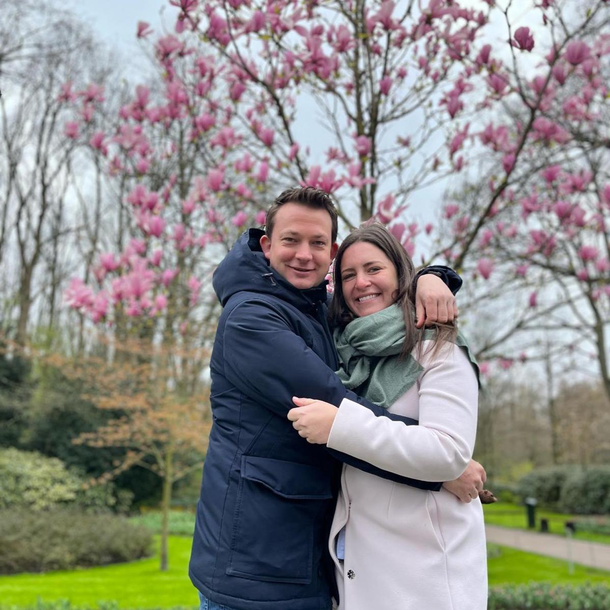 Liz took Paul to the Keukenhof