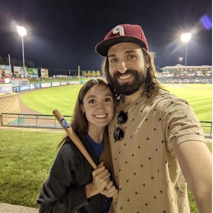 at a blueclaws game, 2021