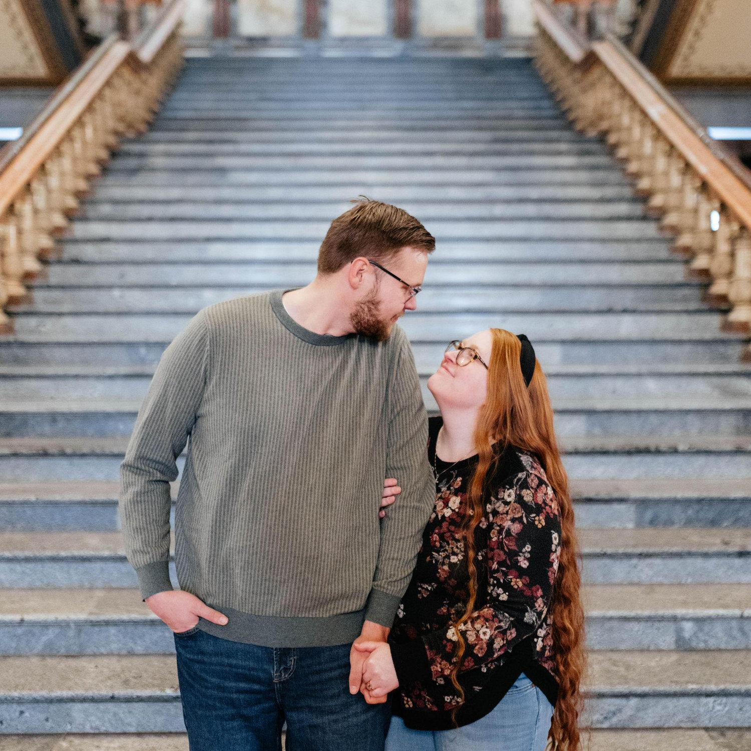 Our Engagement Photos at the Iowa State Capitol! -Courtesy of Peridot & Lace ❤️