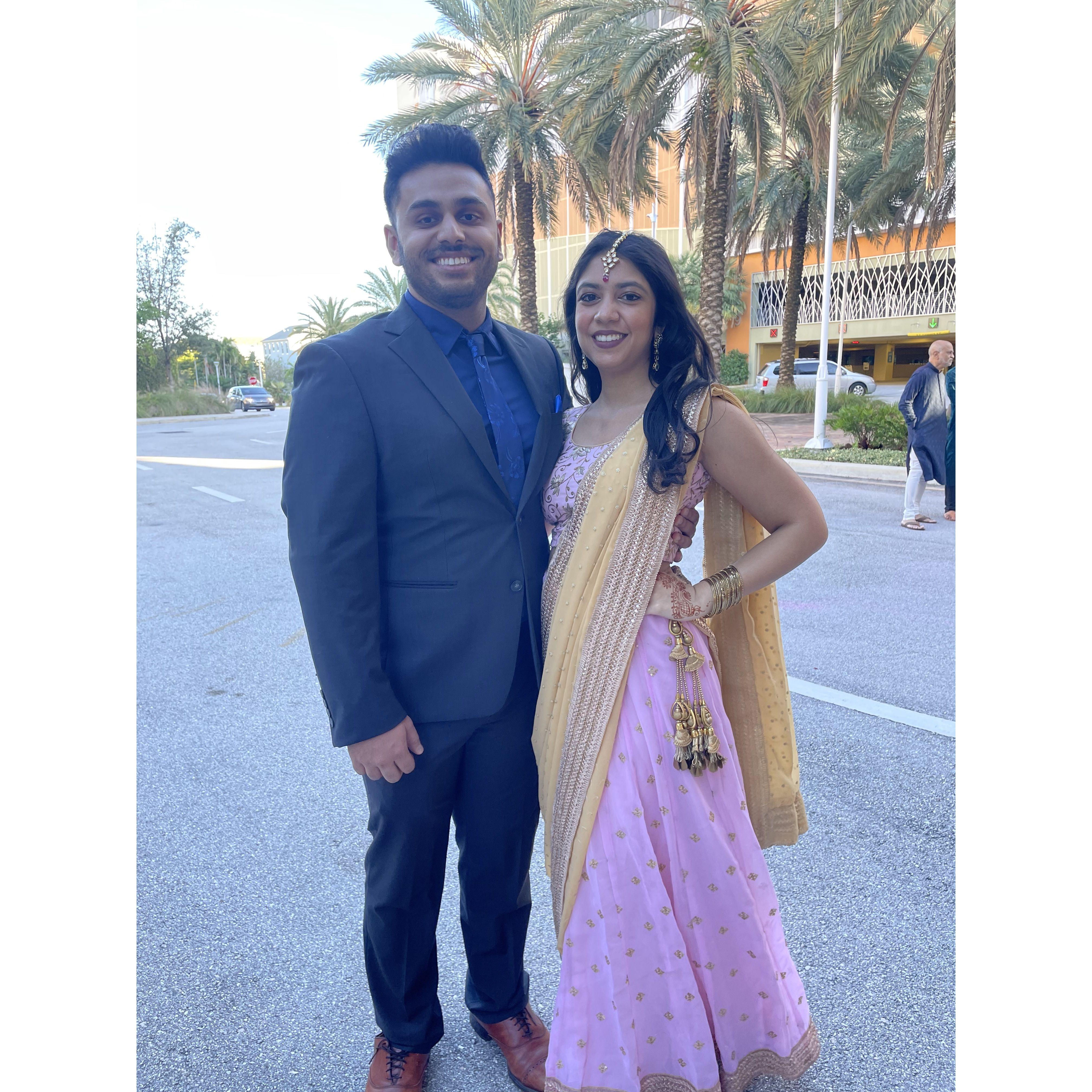 Our first wedding together - we had a feeling we'd be having our own one day :)