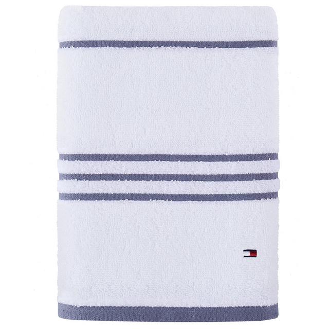 Tommy Hilfiger Modern American Stripe 30" x 54" Cotton Bath Towel