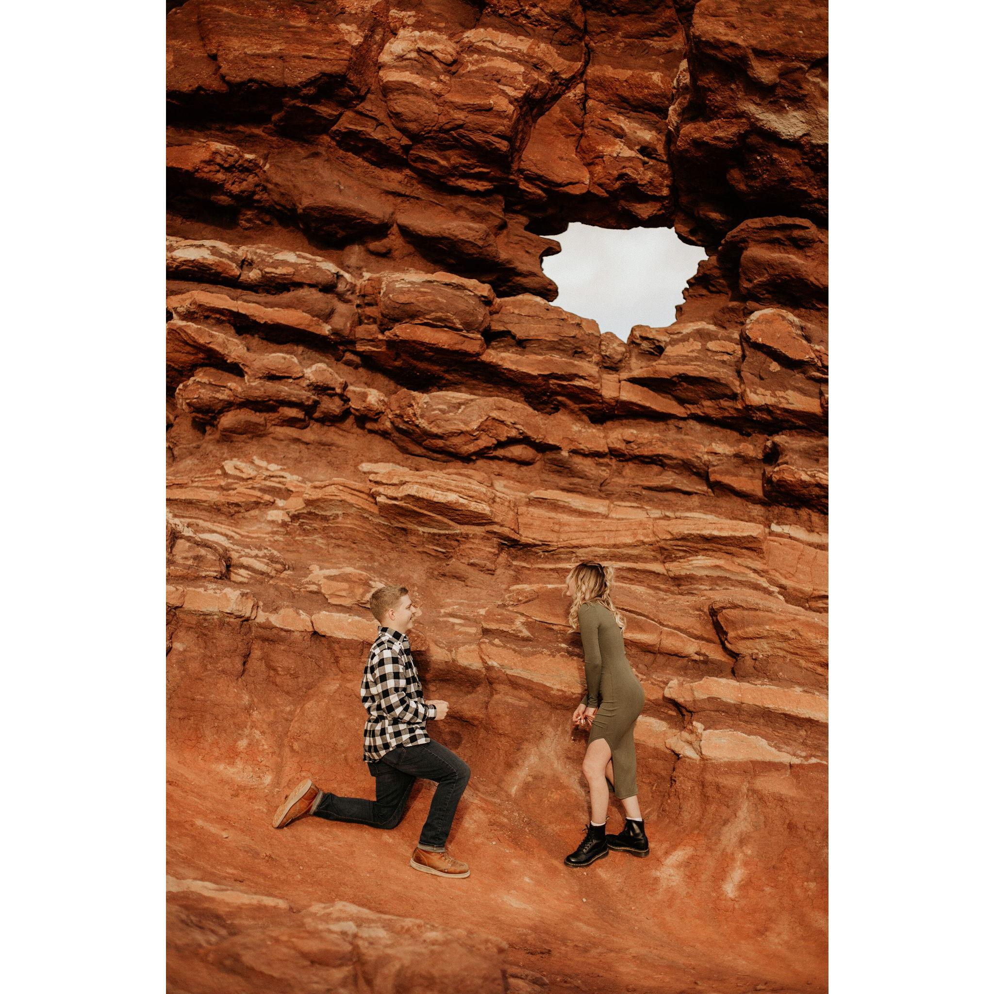 The moment that we got engaged!