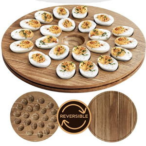 Reversible Deviled Egg Container with Lid