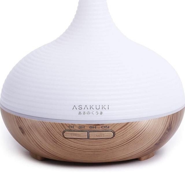 Essential Oil Diffuser, Quiet 5-In-1 Humidifier, Natural Home Fragrance Diffuser with 7 LED Color Changing Light