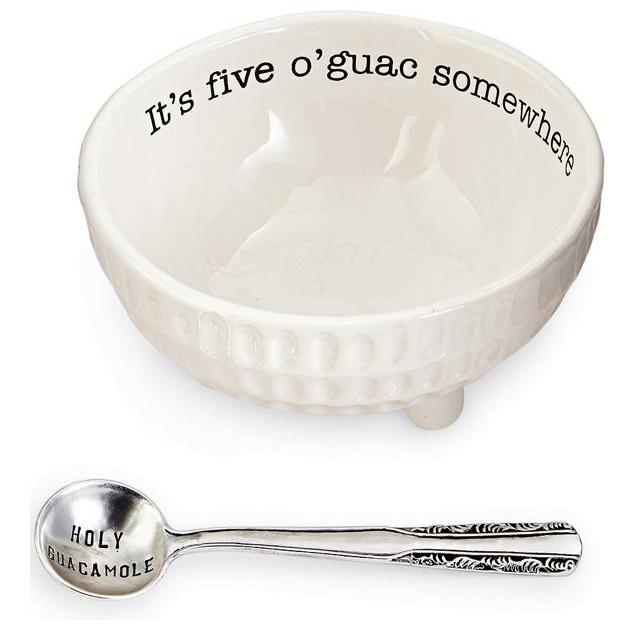 Mud Pie Ceramic 2 Piece Guacamole Set