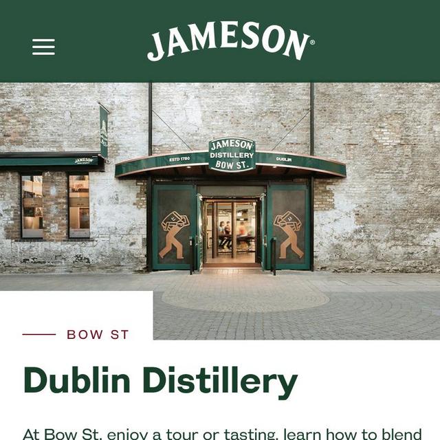 Tour & Tasting at Jameson Distillery in Dublin, Ireland