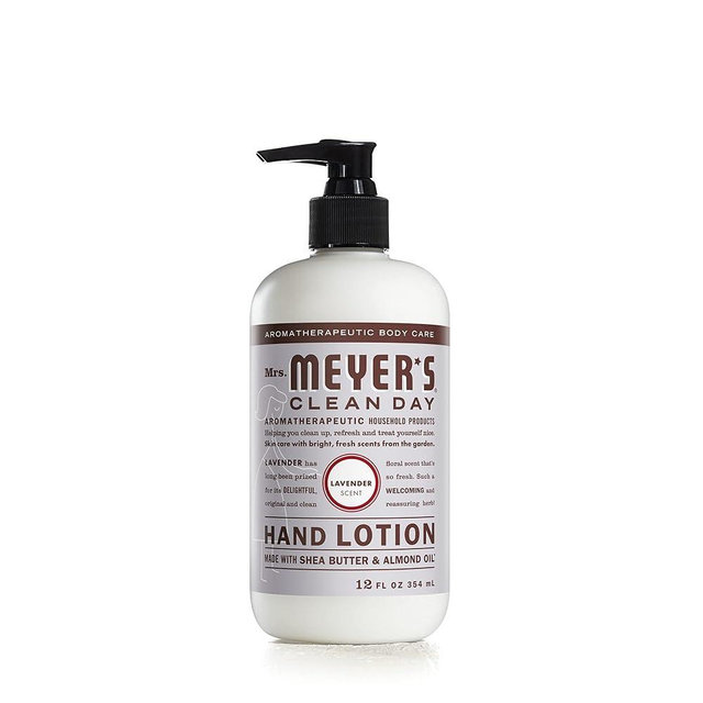 Mrs. Meyer's Hand Lotion for Dry Hands, Non-Greasy Moisturizer Made with Essential Oils, Lavender, 12 oz