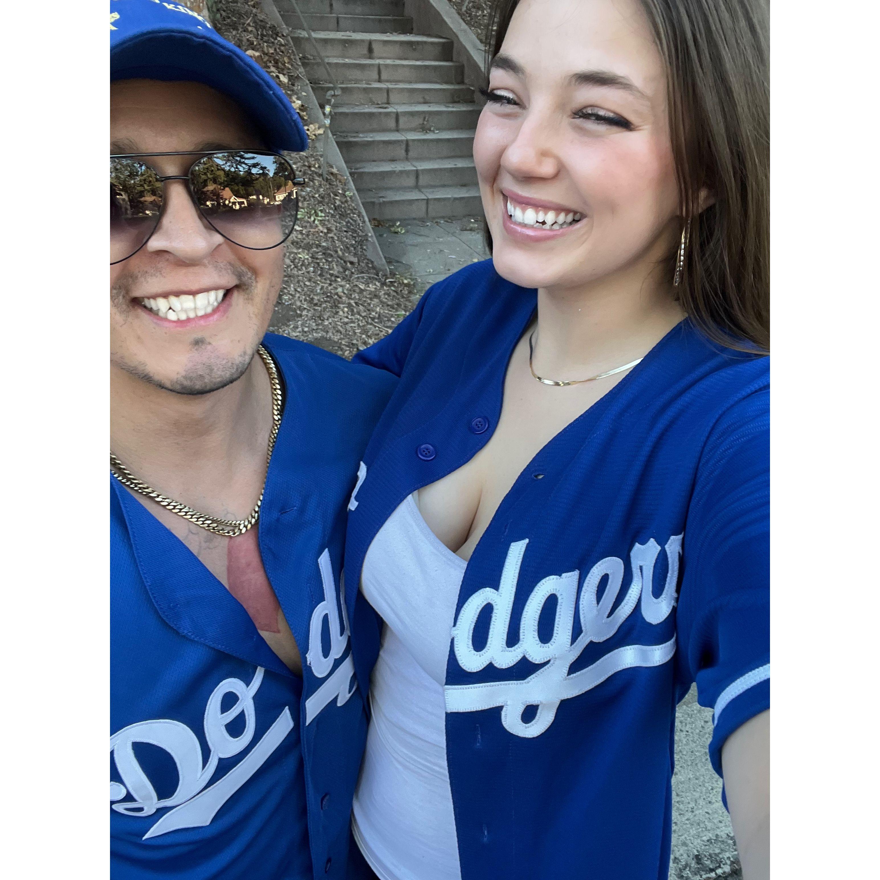 Sarah's First Dodger Game