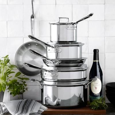 All-Clad d5 Brushed Stainless-Steel 10-Piece Set