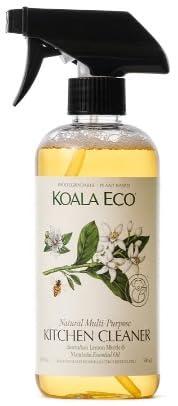 Koala Eco Natural Multi-Purpose Kitchen Cleaner - Plant-Based, Eco-Friendly & No Synthetic Fragrance - with Australian Lemon Myrtle & Mandarin Essential Oil - 16 oz