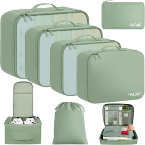 BAGAIL 8 Set Packing Cubes-Matcha Green