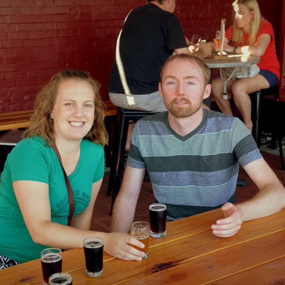 One of many brewery tours together :)