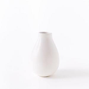 Pure White Ceramic Vase, Raindrop