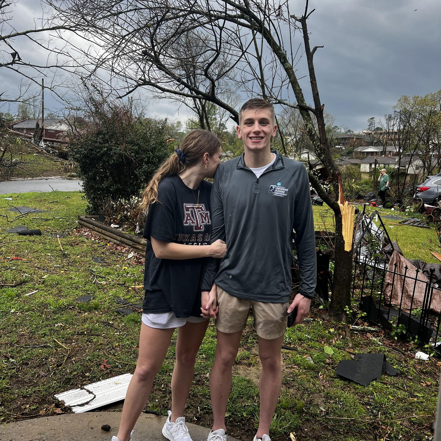 April 2023 - We survived our first tornado together in Arkansas!