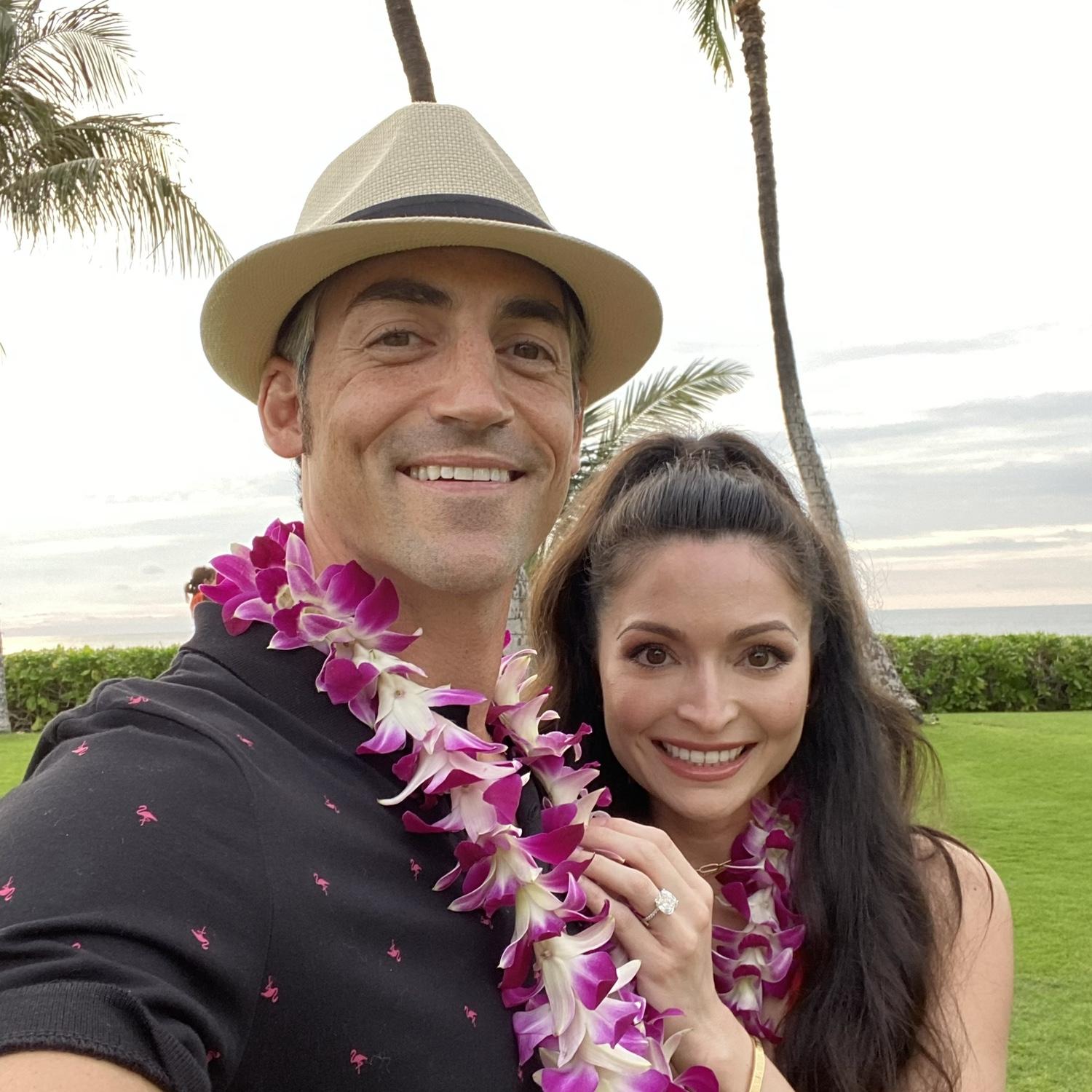 Luau after our engagement on O'ahu