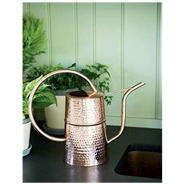 Gardener's Supply Company Copper Indoor Watering Can for Houseplants, Succulents, Seeds, and Herbs