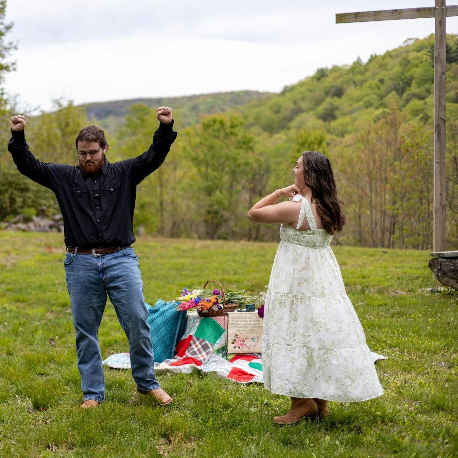 Instant relief of pulling off such a big surprise