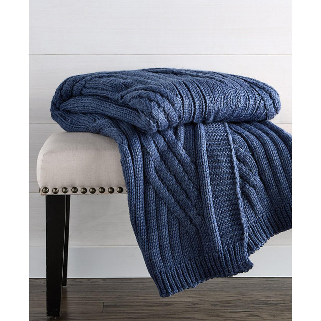 Charter Club Sweater-Knit Throw, 50" x 60", Macy's Exclusive