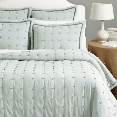 Halle Pickstitch Standard Sham in Spa