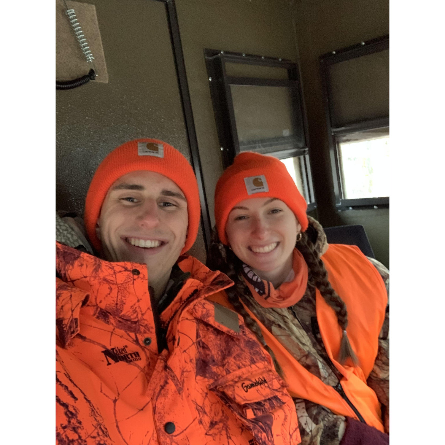 The weekend Carolyn shot a buck and Derek didn't