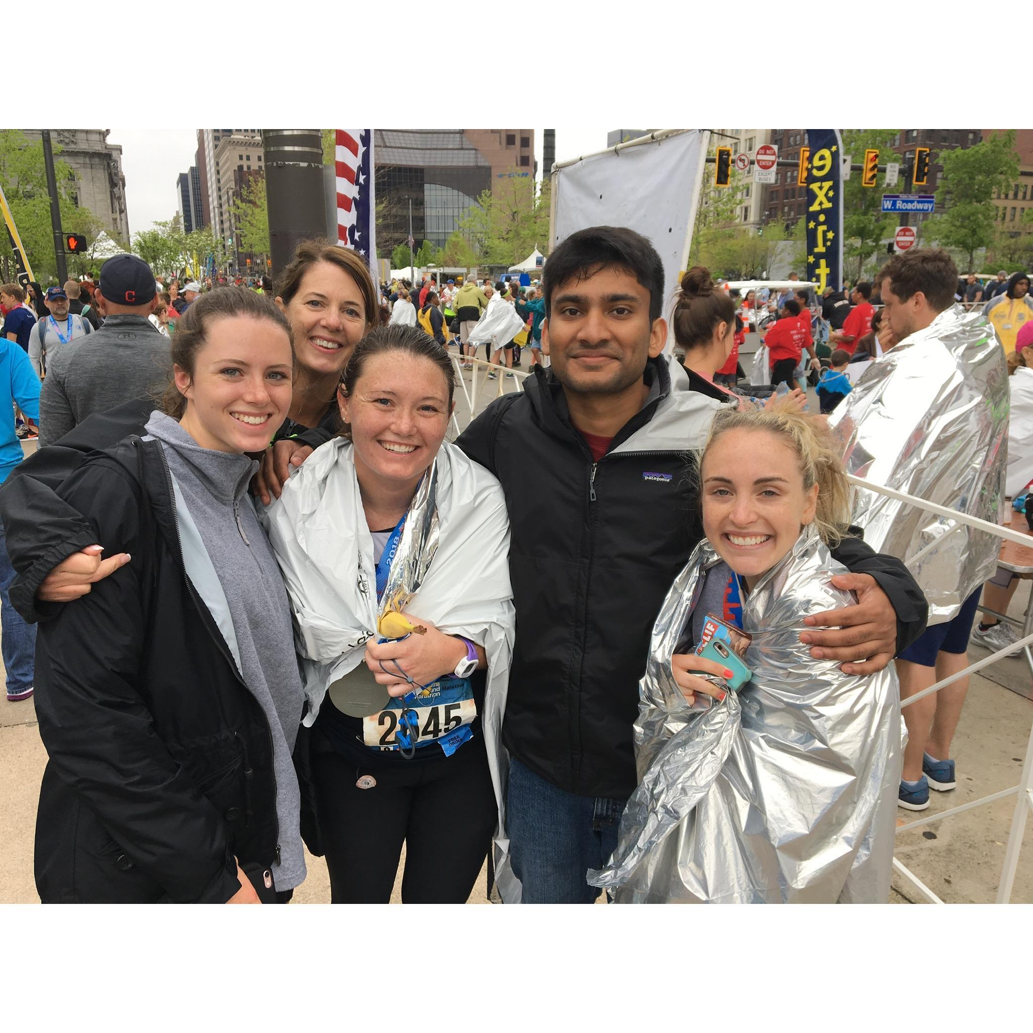 When Nancy was running a marathon in May 2018 with cousins Meghan & Cristin, Chowkas bravely took this as his opportunity to visit Akron for the first time and meet the family....a successful trip!