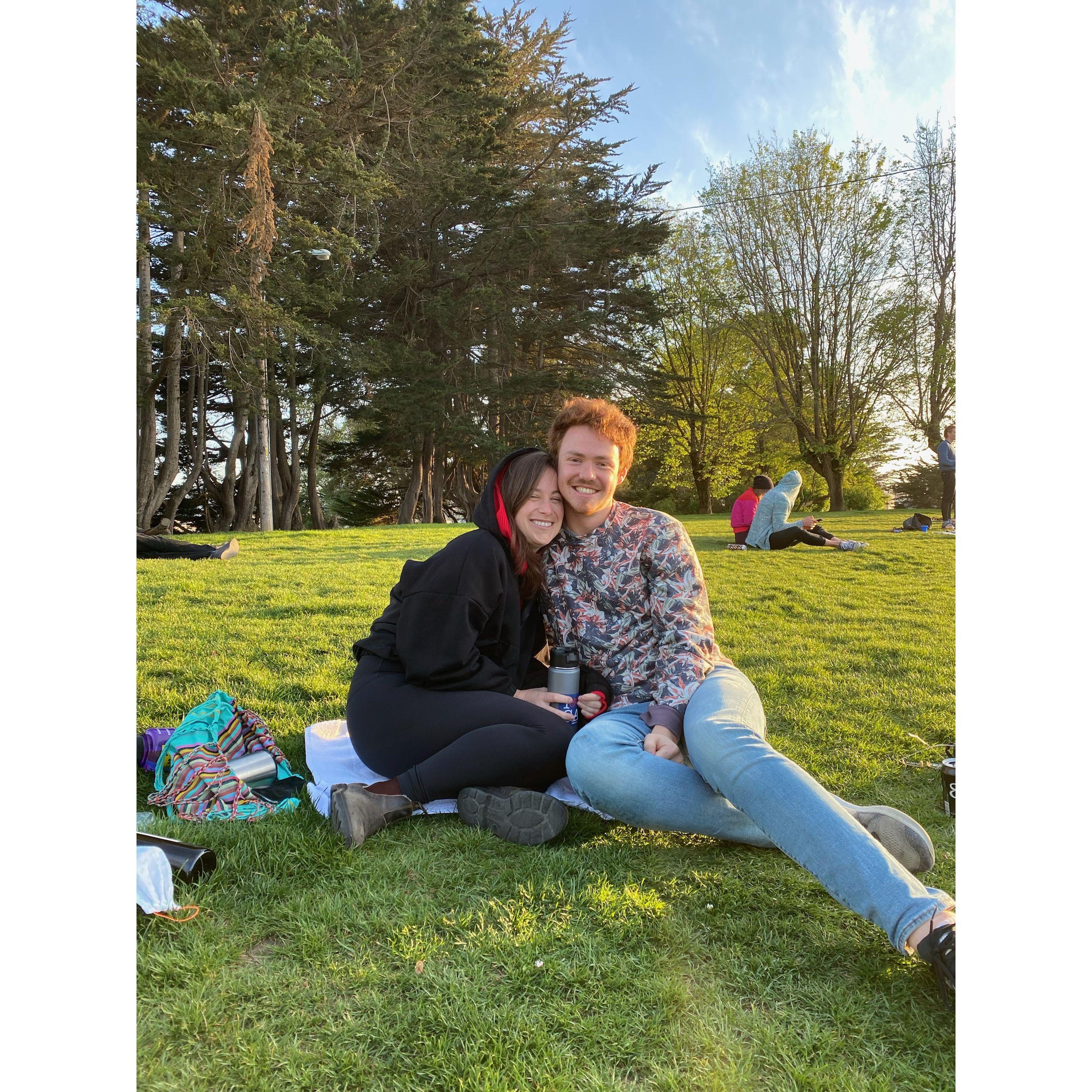 COVID park hang