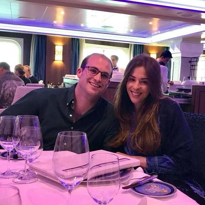 Dinner at sea in Alaska.