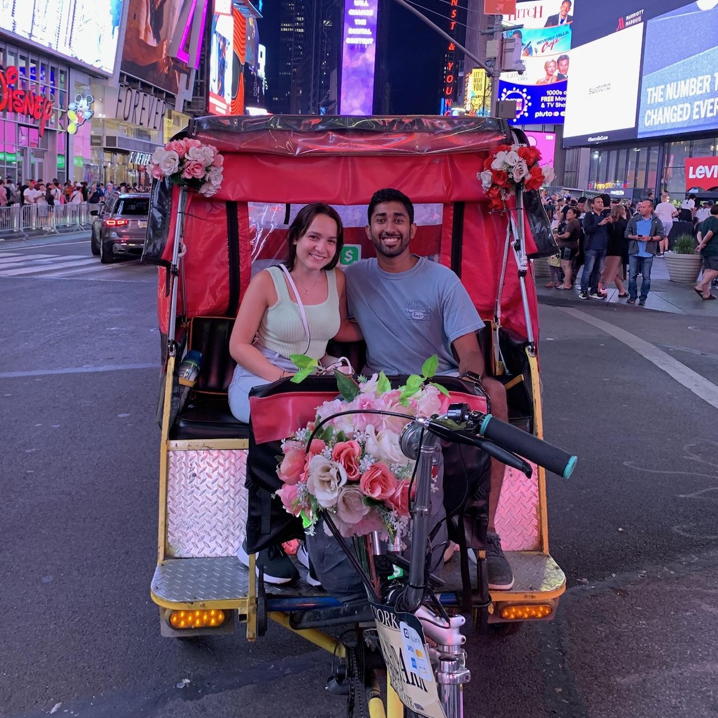 spontaneous ride through times square