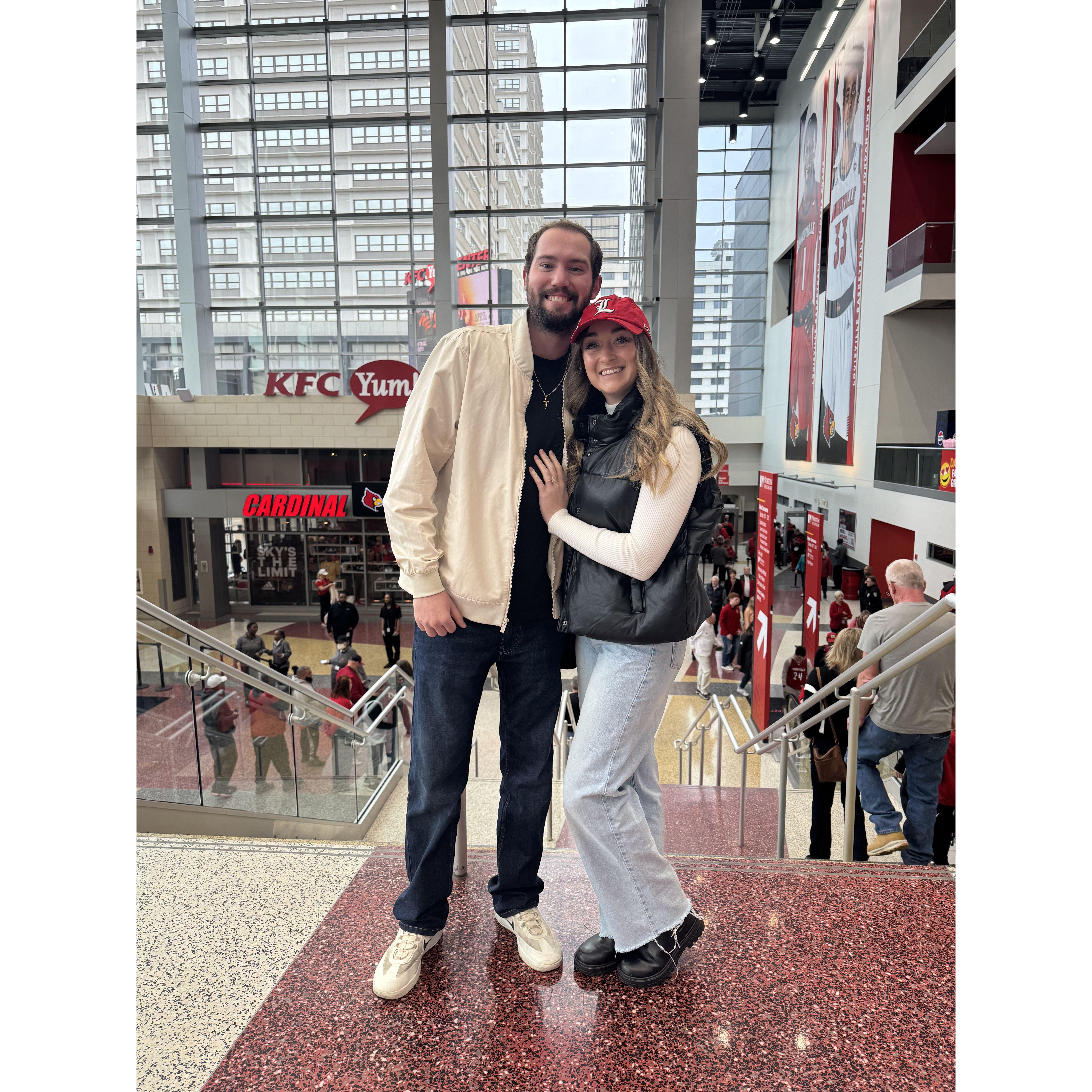 Cheering on the Cards! (He is a fan deep down, don't let him lie)