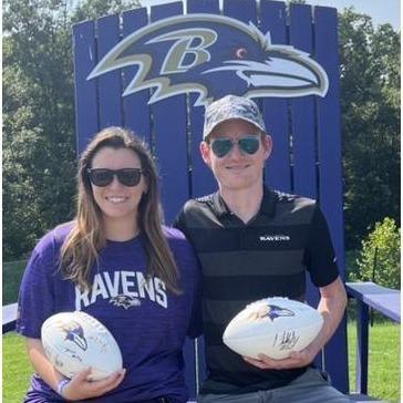 Connor's first Raven's jersey was a Tony Siragusa jersey.