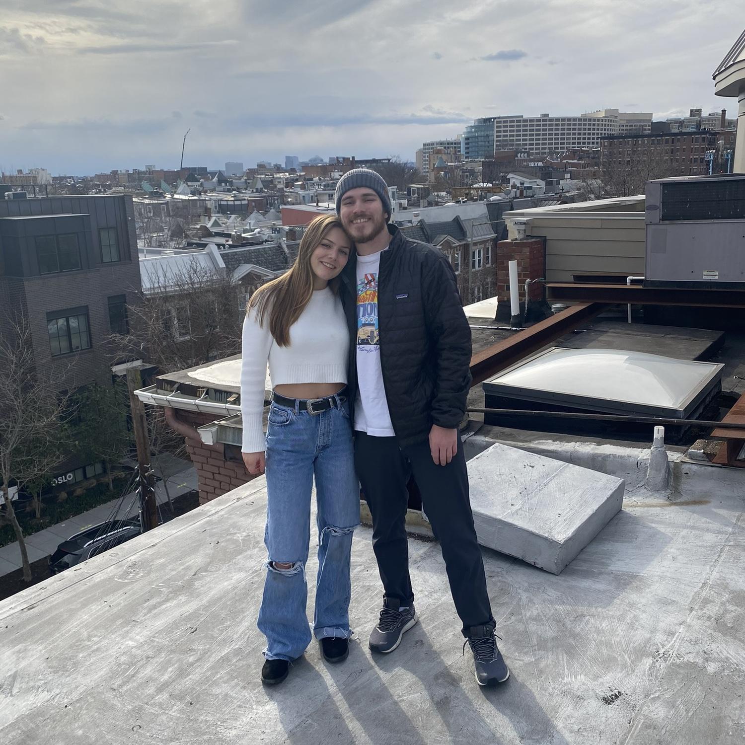 On the rooftop of John’s 17th Street apartment in Washington, DC - April 2021.