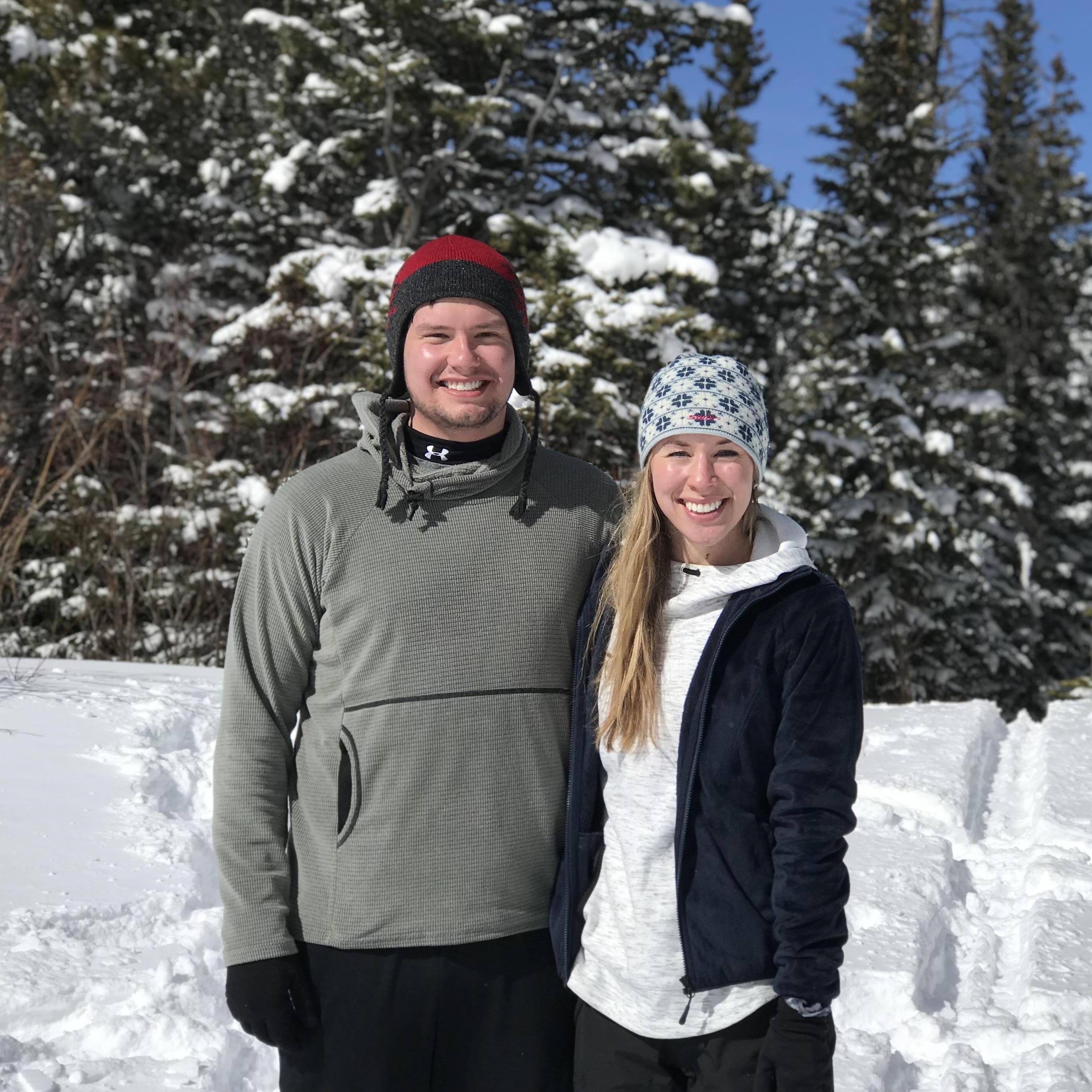 Our first time snowshoeing - Valentines Day 2018. Near Nederland, CO