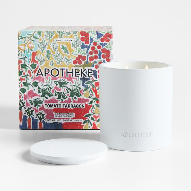 Apotheke Tomato Tarragon 2-Wick Concrete Candle