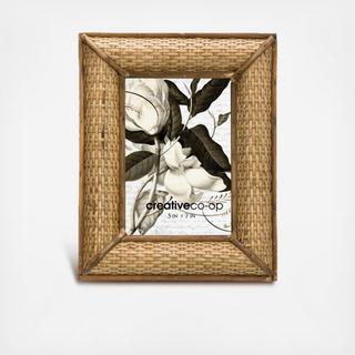 Handwoven Rattan Picture Frame