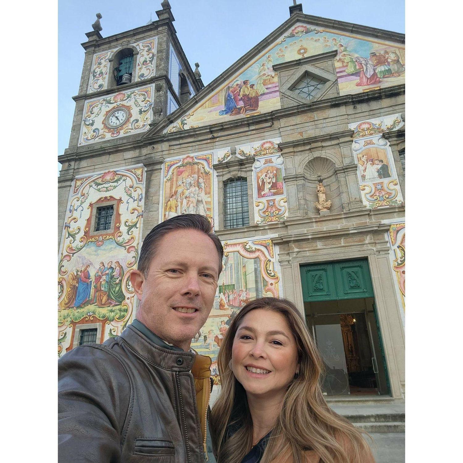 Jen's birthday extravaganza took us to Portugal with friends in December 2024 to January 2025. This is the Valeja Church in the district of Aveiro, on our way to Porto.  Portugal, January 1, 2025