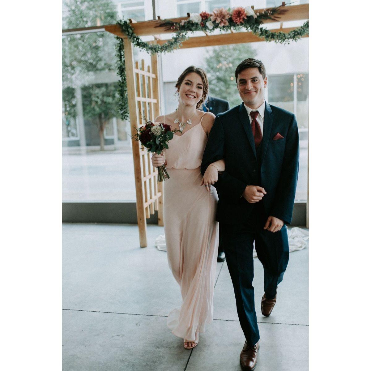 Our first walk down the aisle