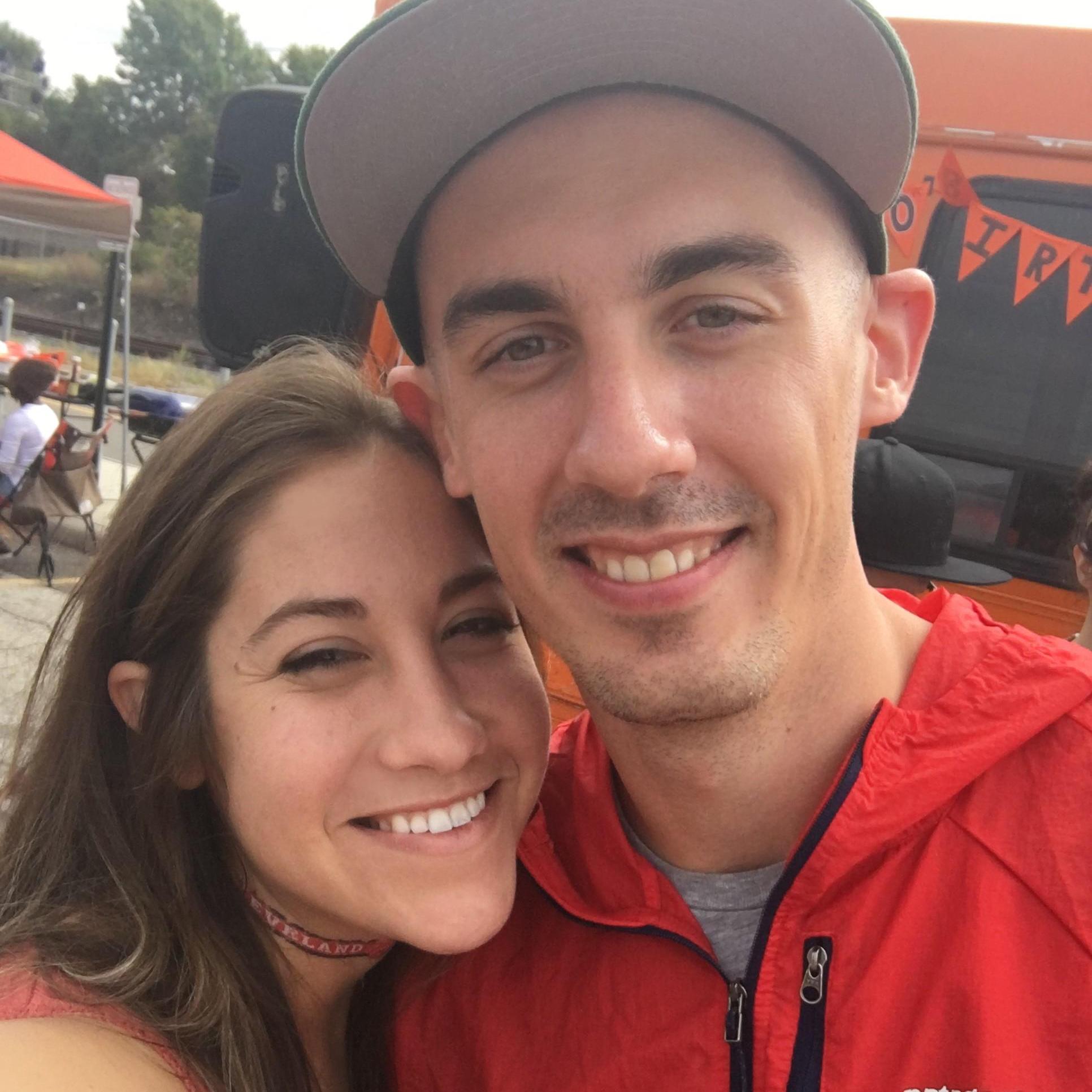 Tailgating for the Browns very famous losing season. Their fans were good sports!