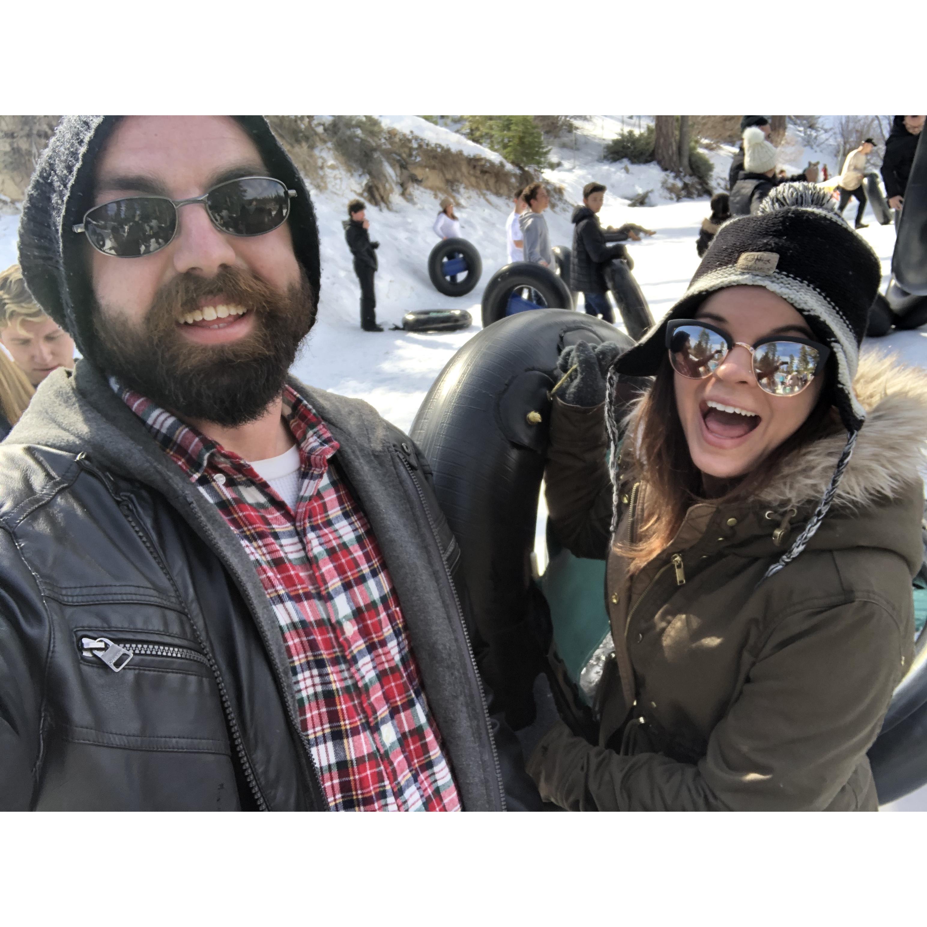 Pre-proposal snow tubing