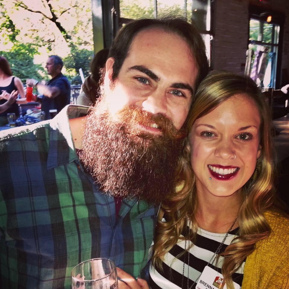 At a fundraiser for Brenna's job, October 2016