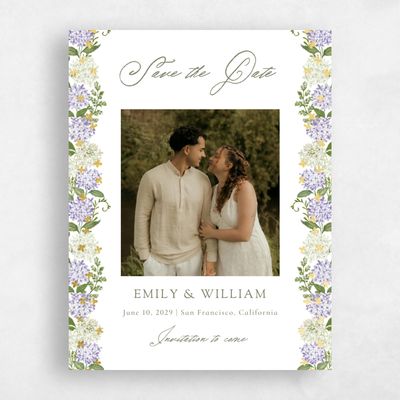 Purple Wedding Save the Date - Speranza Photo Foil