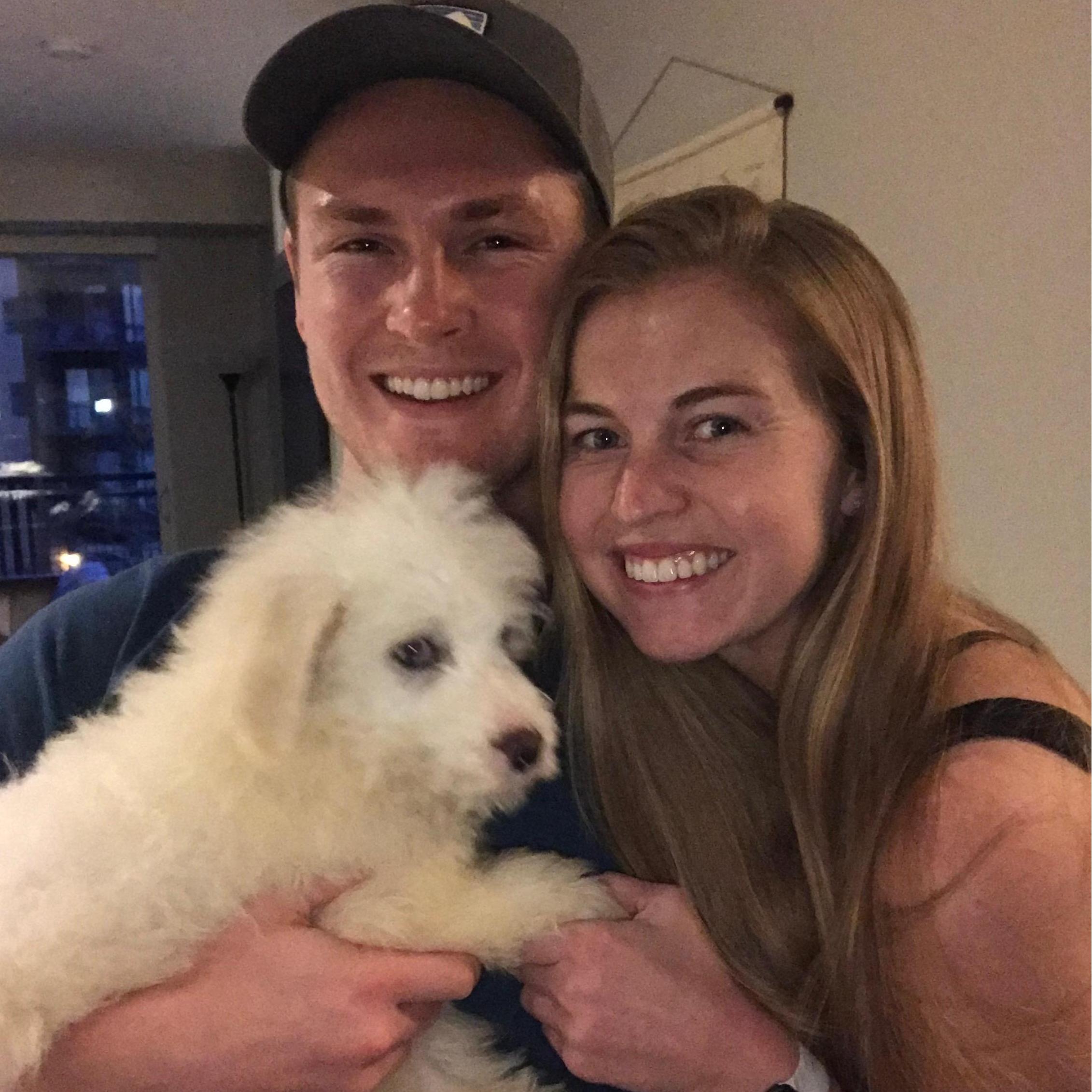 First selfie with Milo! The night we brought him home!