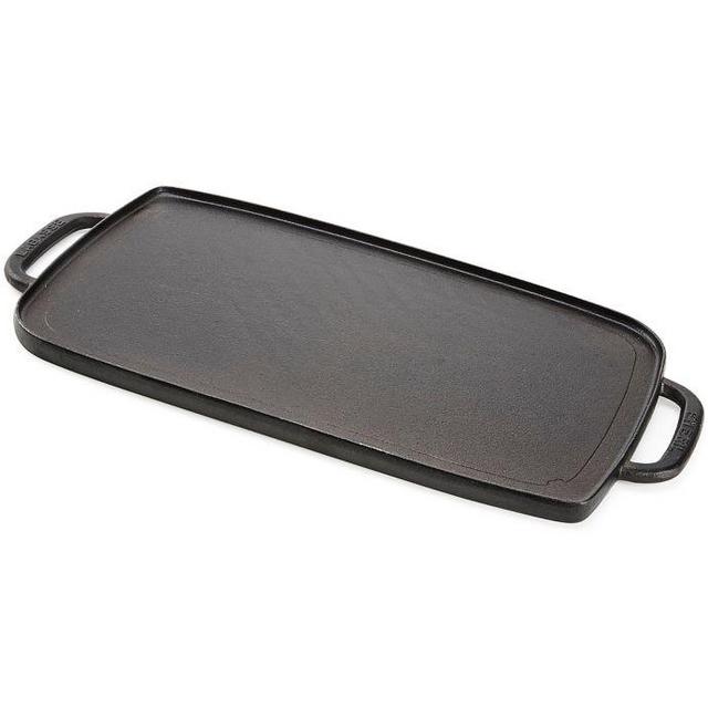 Emeril™ Pre-seasoned Cast Iron Double Burner Grill/Griddle in...