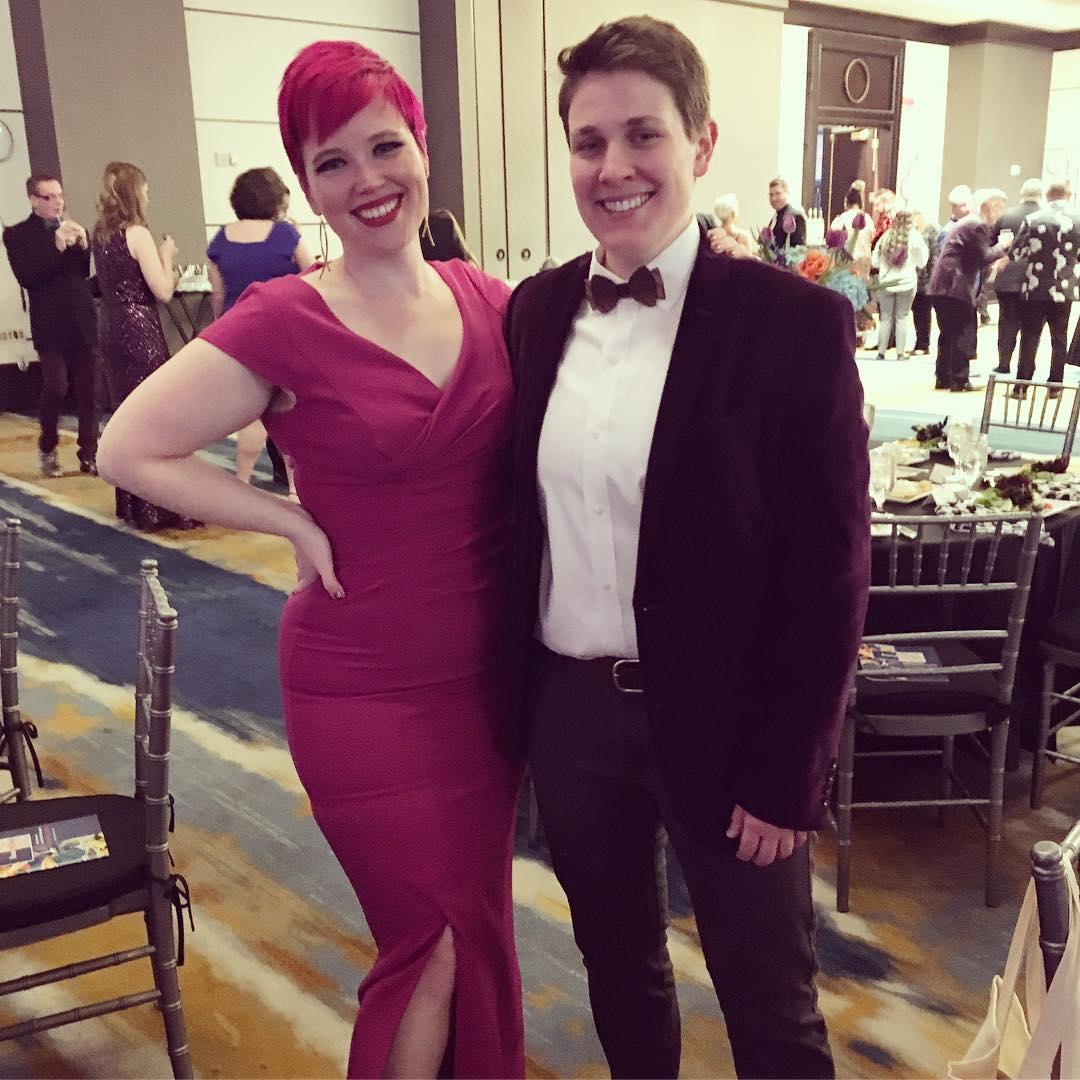 Our first formal affair, the Beaux Arts Ball, a charity event that benefits Voices of Kentuckiana, an LGBTQ+ choir.